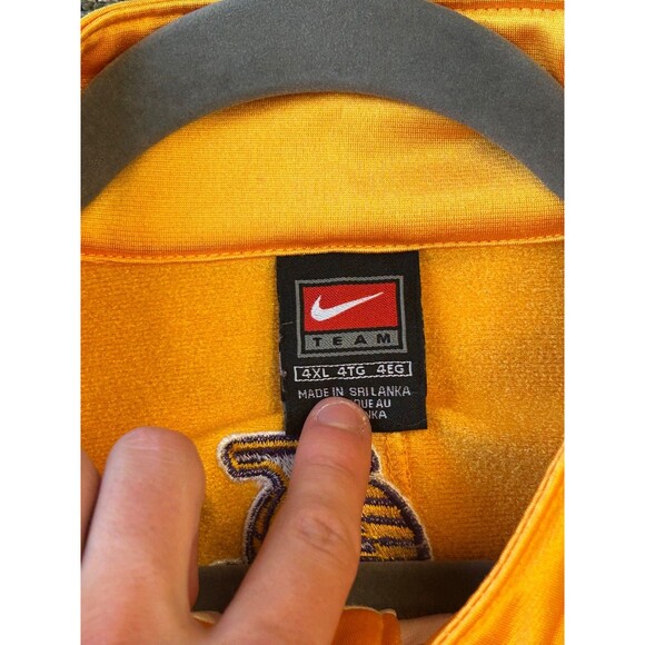 VTG Nike Team Los Angeles Lakers Shooting Warm Up Button Up Men's 4XL Gold White - Picture 4 of 4